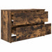 Dulap TV Stejar afumat 80x35x54 cm Lemn prelucrat - WALTI WALTI