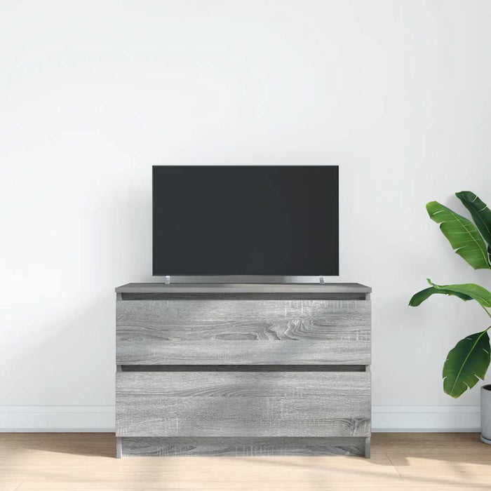 Dulap TV Gri Sonoma 80x35x54 cm lemn prelucrat - WALTI WALTI