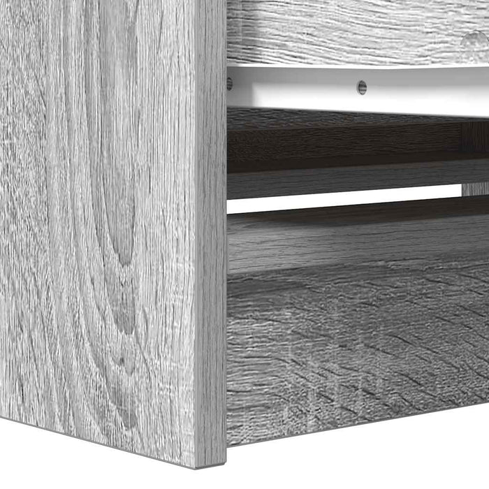 Dulap TV Gri Sonoma 80x35x54 cm lemn prelucrat - WALTI WALTI