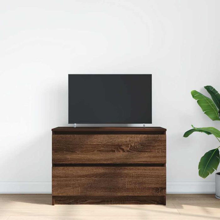 Dulap TV Stejar maro 80x35x54 cm Lemn prelucrat - WALTI WALTI