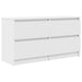 Dulap TV alb 100x35x54 cm lemn prelucrat - WALTI WALTI