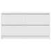 Dulap TV alb 100x35x54 cm lemn prelucrat - WALTI WALTI