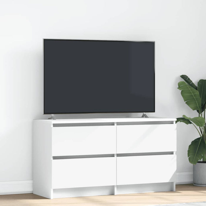 Dulap TV alb 100x35x54 cm lemn prelucrat - WALTI WALTI