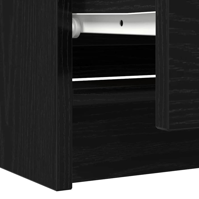 Dulap TV, negru, 100x35x54 cm, lemn prelucrat - WALTI WALTI