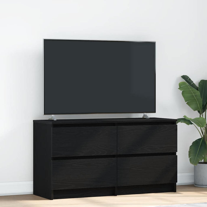 Dulap TV, negru, 100x35x54 cm, lemn prelucrat - WALTI WALTI