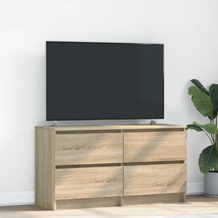 Comodă TV, stejar sonoma, 100x35x54 cm, lemn prelucrat - WALTI WALTI