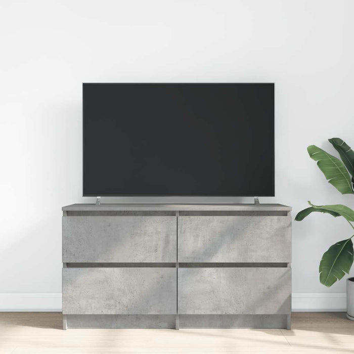 Comodă TV, gri beton, 100x35x54 cm, lemn prelucrat - WALTI WALTI
