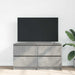 Comodă TV, gri beton, 100x35x54 cm, lemn prelucrat - WALTI WALTI