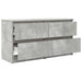 Comodă TV, gri beton, 100x35x54 cm, lemn prelucrat - WALTI WALTI