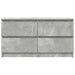 Comodă TV, gri beton, 100x35x54 cm, lemn prelucrat - WALTI WALTI