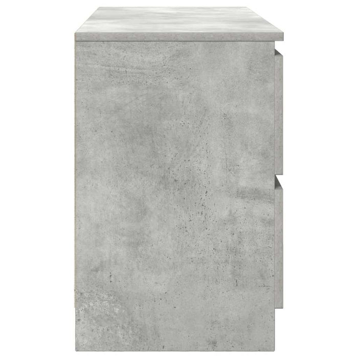 Comodă TV, gri beton, 100x35x54 cm, lemn prelucrat - WALTI WALTI