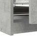 Comodă TV, gri beton, 100x35x54 cm, lemn prelucrat - WALTI WALTI