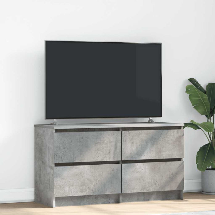 Comodă TV, gri beton, 100x35x54 cm, lemn prelucrat - WALTI WALTI