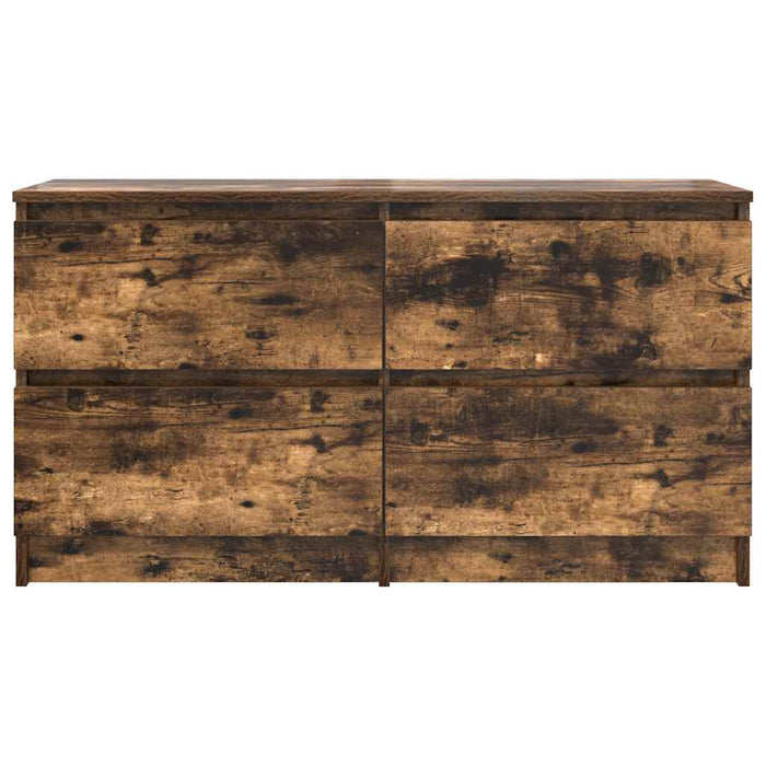 Comodă TV, stejar fumuriu, 100x35x54 cm, lemn compozit - WALTI WALTI