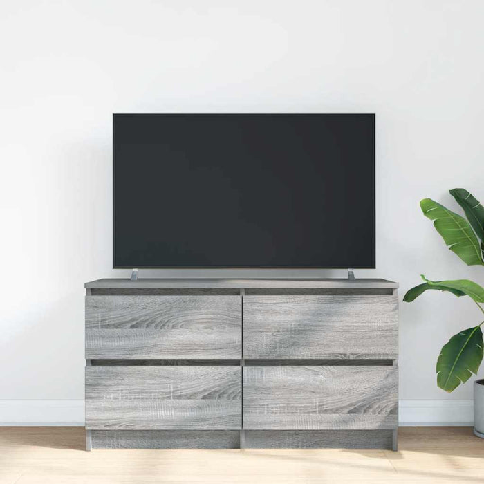 Comodă TV, gri sonoma, 100x35x54 cm, lemn compozit - WALTI WALTI