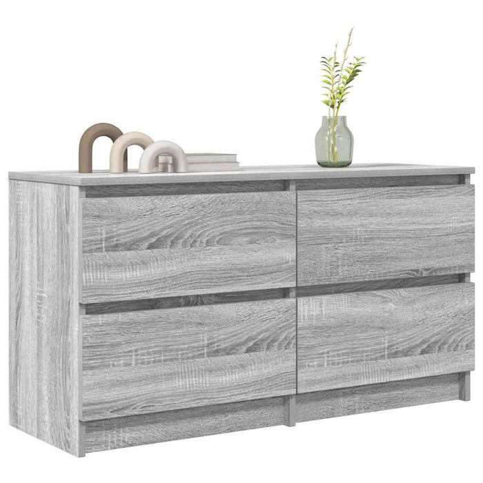 Comodă TV, gri sonoma, 100x35x54 cm, lemn compozit - WALTI WALTI