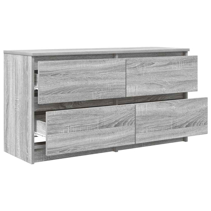 Comodă TV, gri sonoma, 100x35x54 cm, lemn compozit - WALTI WALTI