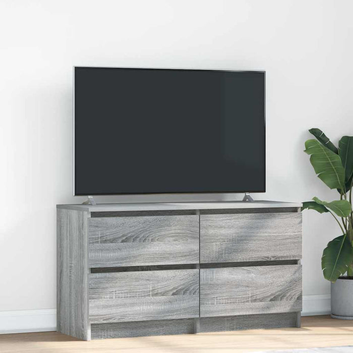 Comodă TV, gri sonoma, 100x35x54 cm, lemn compozit - WALTI WALTI