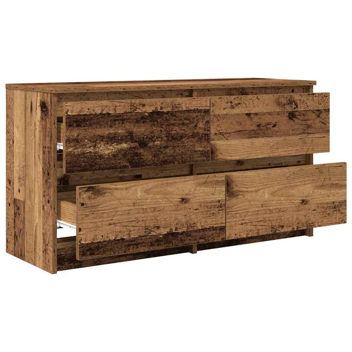 Comodă TV, lemn vechi, 100x35x54 cm, lemn prelucrat - WALTI WALTI
