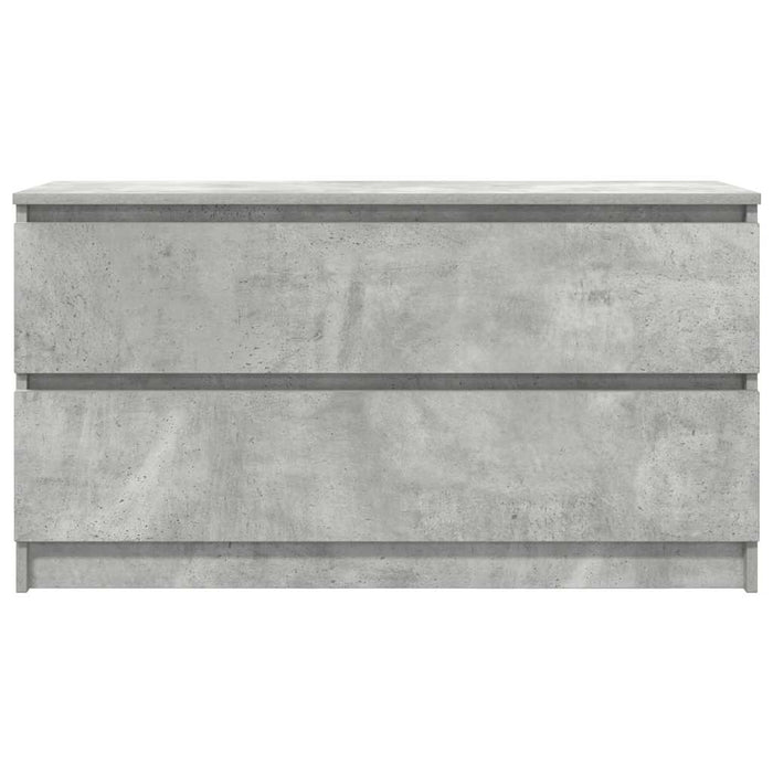 Comodă TV, gri beton, 100x35x54 cm, lemn prelucrat WALTI