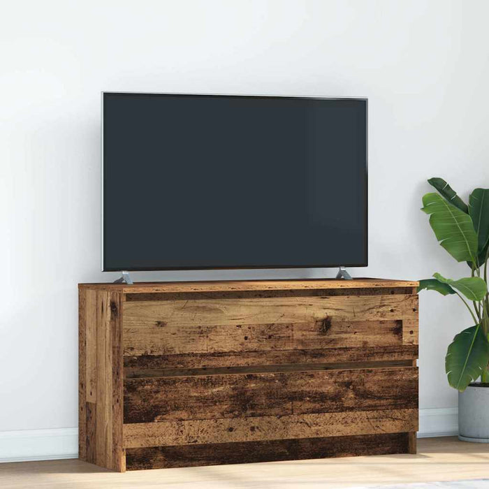 Comodă TV, lemn vechi, 100x35x54 cm, lemn prelucrat WALTI