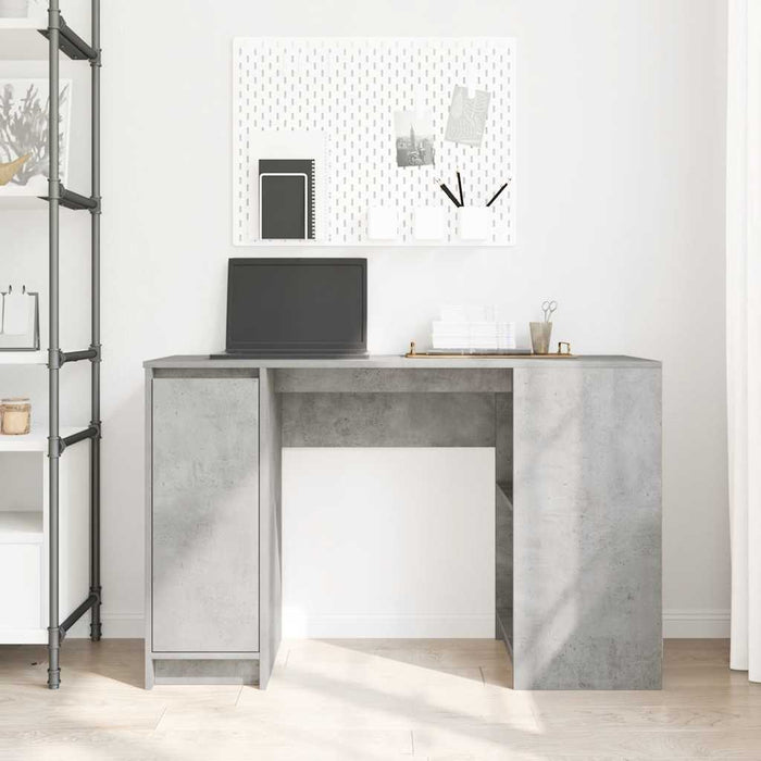 Birou Beton Gri 120x42x76 cm Lemn prelucrat - WALTI WALTI