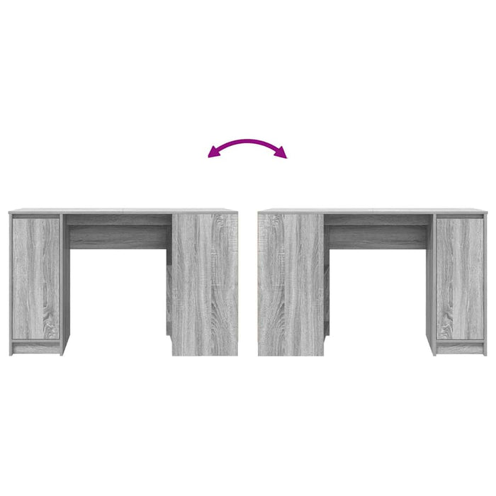 Birou Gri Sonoma 120x42x76 cm lemn prelucrat - WALTI WALTI