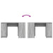 Birou Gri Sonoma 120x42x76 cm lemn prelucrat - WALTI WALTI
