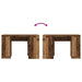 Birou din lemn vechi 120x42x76 cm din lemn prelucrat - WALTI WALTI