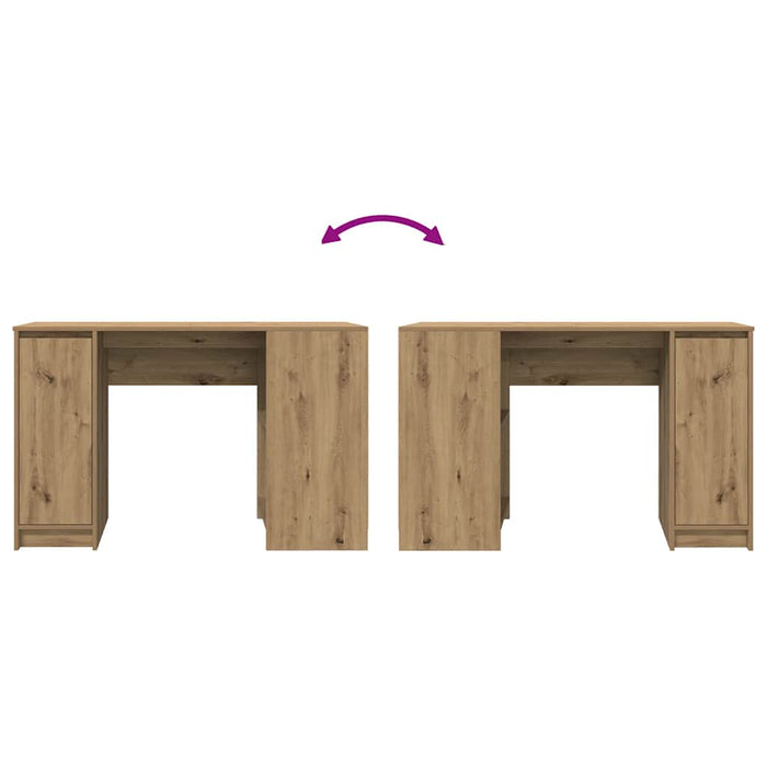 Birou Artisan Stejar 120x42x76 cm Lemn prelucrat - WALTI WALTI