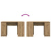Birou Artisan Stejar 120x42x76 cm Lemn prelucrat - WALTI WALTI
