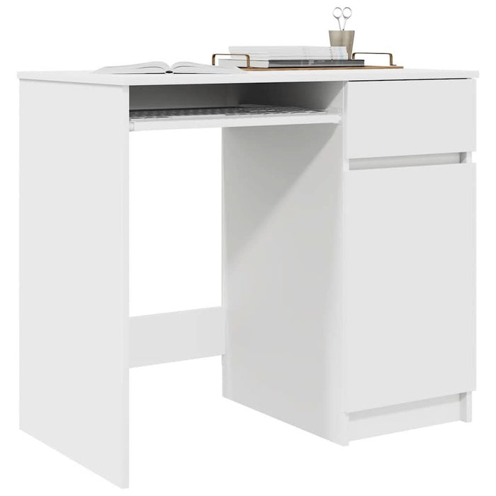 Birou alb 86x49x76 cm lemn prelucrat - WALTI WALTI