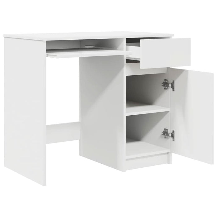Birou alb 86x49x76 cm lemn prelucrat - WALTI WALTI