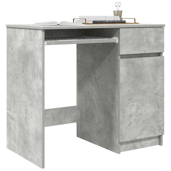 Birou Beton Gri 86x49x76 cm Lemn prelucrat - WALTI WALTI