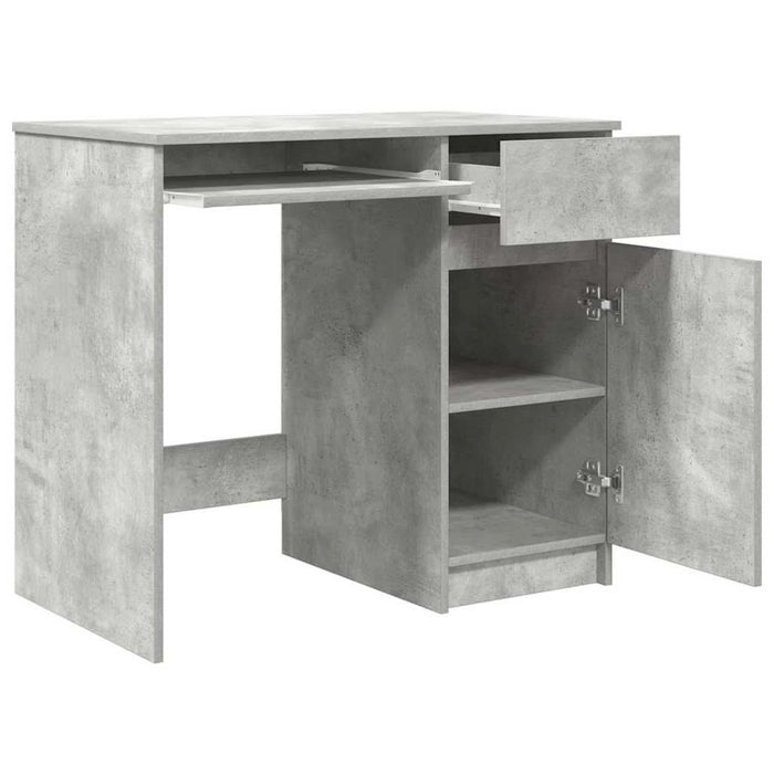 Birou Beton Gri 86x49x76 cm Lemn prelucrat - WALTI WALTI