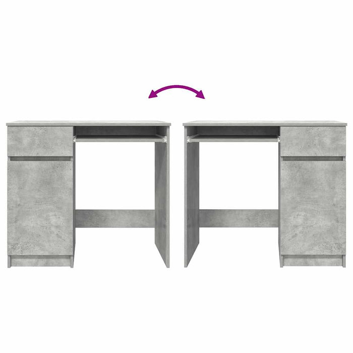 Birou Beton Gri 86x49x76 cm Lemn prelucrat - WALTI WALTI