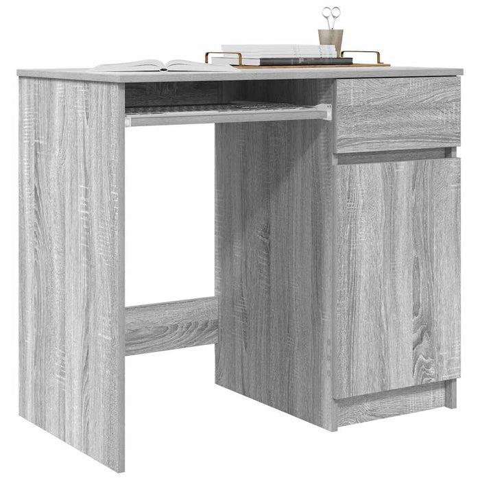 Birou Gri Sonoma 86x49x76 cm lemn prelucrat - WALTI WALTI