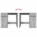 Birou Gri Sonoma 86x49x76 cm lemn prelucrat - WALTI WALTI