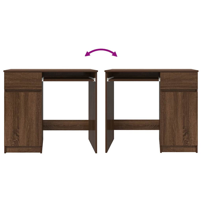 Birou Stejar maro 86x49x76 cm Lemn prelucrat - WALTI WALTI