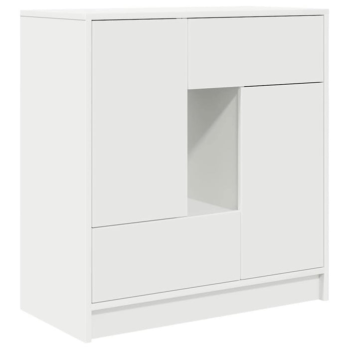 Bufetă cu sertare și uși alb 70,5x34x74,5 cm - WALTI WALTI