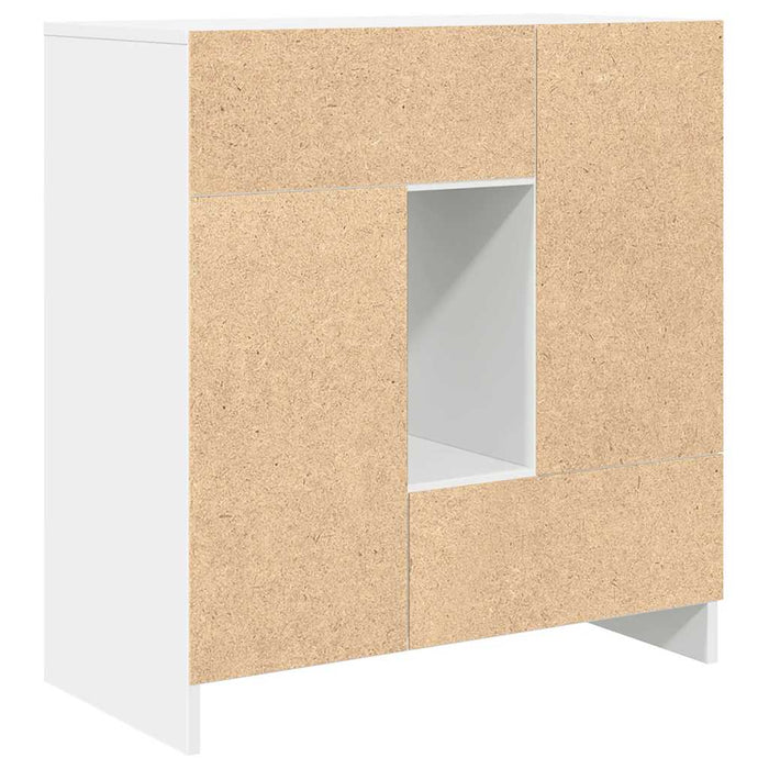 Bufetă cu sertare și uși alb 70,5x34x74,5 cm - WALTI WALTI