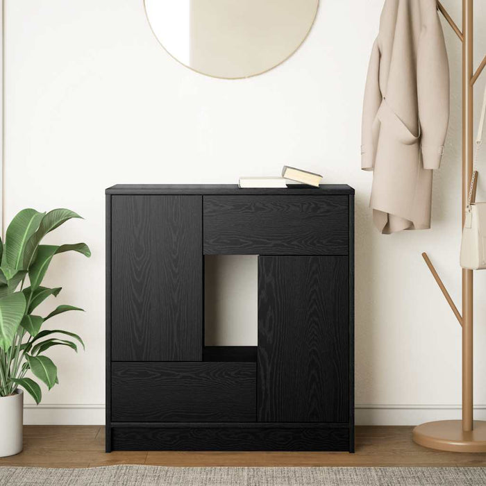 Bufetă cu sertare și uși Stejar negru 70,5x34x74,5 cm - WALTI WALTI