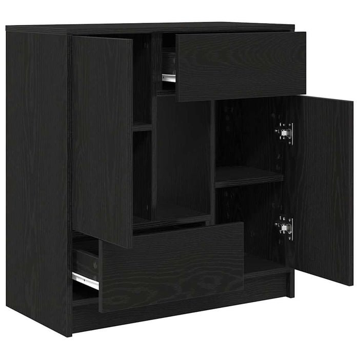 Bufetă cu sertare și uși Stejar negru 70,5x34x74,5 cm - WALTI WALTI