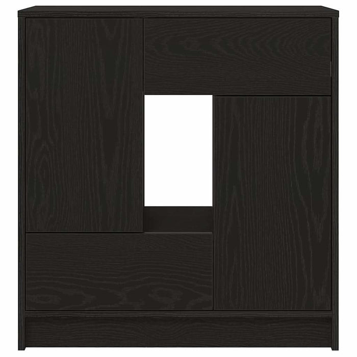 Bufetă cu sertare și uși Stejar negru 70,5x34x74,5 cm - WALTI WALTI