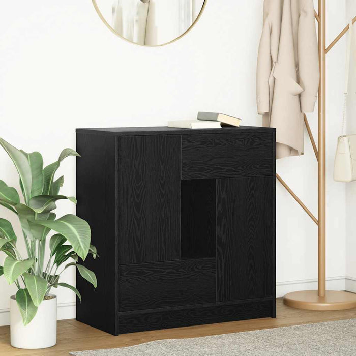 Bufetă cu sertare și uși Stejar negru 70,5x34x74,5 cm - WALTI WALTI