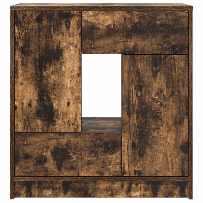 Bufetă cu sertare și uși Stejar afumat 70,5x34x74,5 cm - WALTI WALTI
