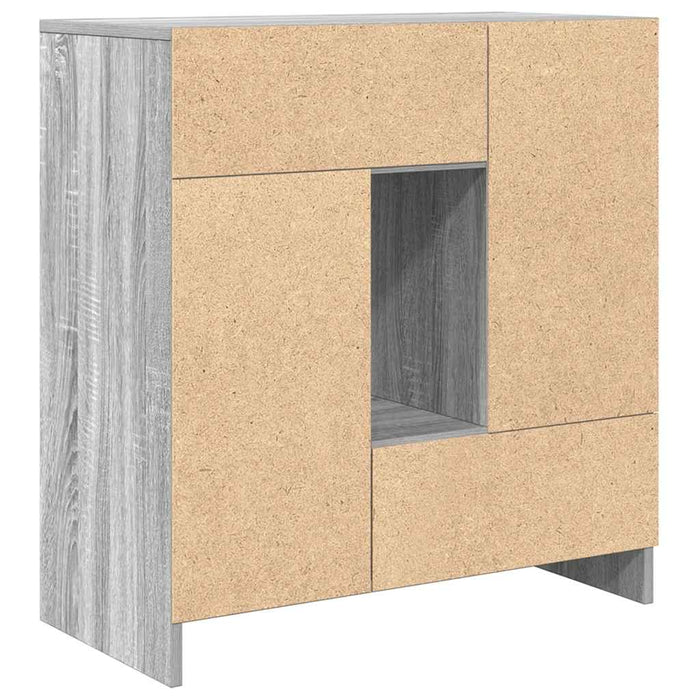 Bufetă cu sertare și uși Gri Sonoma 70,5x34x74,5 cm - WALTI WALTI