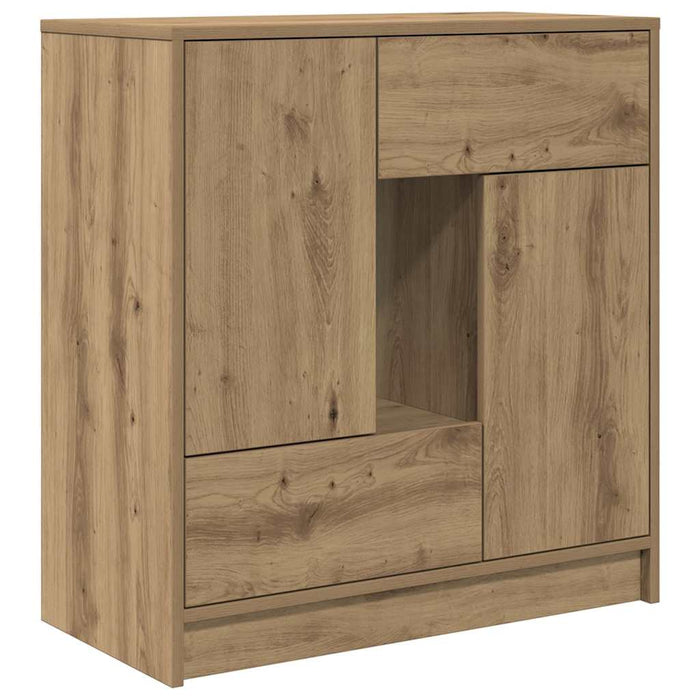 Bufetă cu sertare și uși Stejar Artisan 70,5x34x74,5 cm WALTI