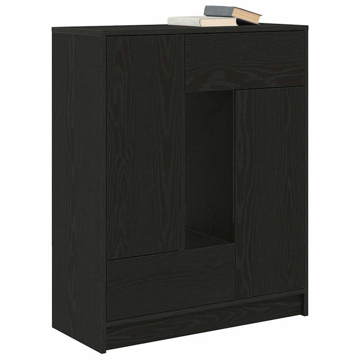 Bufetă cu sertare și uși Stejar negru 73x31x90 cm - WALTI WALTI