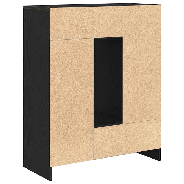 Bufetă cu sertare și uși Stejar negru 73x31x90 cm - WALTI WALTI